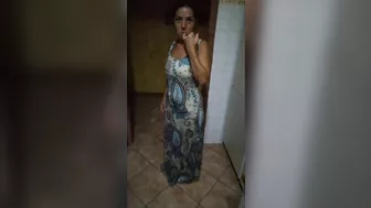 Nice Dress But Now She Sucks Cock