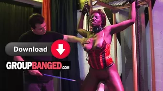 Interracial Bdsm Gangbang With Chocolate Milf