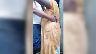 Tamil Village Couple Standing Fuck Squirting Orgasm