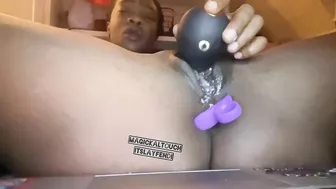 Pussy Leaking With Anal Toy