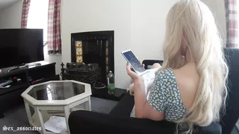 Step Sister Fucked By A While She Talks On The Phone