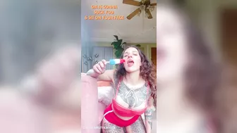 Real Amateur Sucking Popsicle Cock Slut Joi