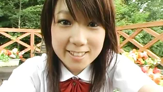 Cute Asian Schoolgirl Teen Masturbates