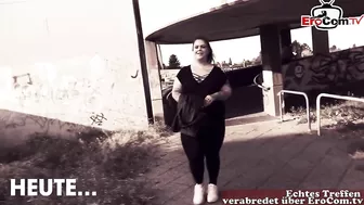 German Chubby Bbw Teen Slut Picked Up In Public And Fucked On Street