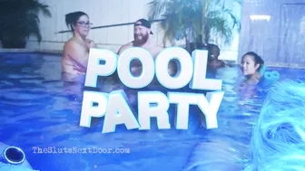 Bbw Interracial 4Some At A Pool Party