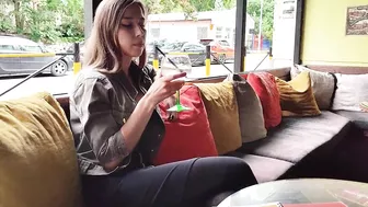 Forced To Cum Stepsister Right In The Cafe