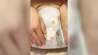 Having Fun In My Wet And Messy Diaper