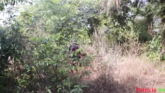 She Didn't Know That Someone Is Hiding To Fucked Her In The Bush