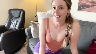 Post Workout Couch Masturbation! I Cum So Hard