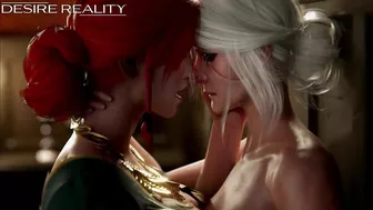 Ciri & Triss, Intensely Fucking Triss's Ass, Ciri's Tasty Deep Throat (The Witcher Xxx) By Desire Reality