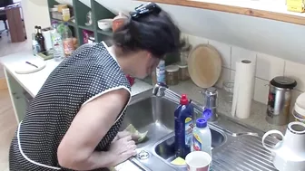 The Old Cleaning Lady Is Really Fuckable And Takes The Thick Cock Deep Into Her Cunt