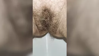 Juicy Vagina Hides Among The Curly Hair And Pisses On Your Face. In The End You Can Lick Every Drop