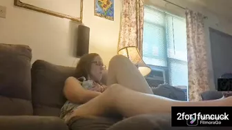 2For1Funcuck And Redhead Wife Goes Live, Friend Comes To Watch