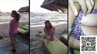 Stranger Fingered A Milf On A Public Beach Before A Disco