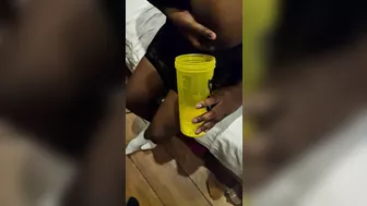 Hot Kenyan Milf Sprays Some Milk For Bf To Make Protein Shake [Sounds Of Milk & Auto Lactation]