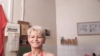 Busty French Woman Pleasing Multiple Cocks At Once