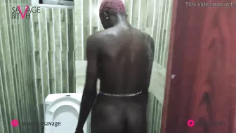 African Goddess Showers And Shows Off Ass