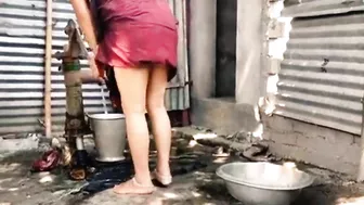 Indian Bhabhi Birthing In Outdoor