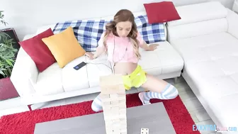 Huge Jenga With Alita Lee And Jon Jon - Petite Deepthroat