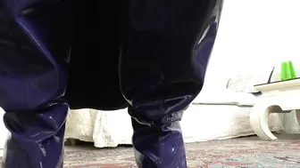 Ballbusting Pov Training Purple Patent Boots