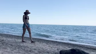 Wife Fucks Husband And His Friend On Public Beach And Gets Double Creampie / Sloppy Seconds