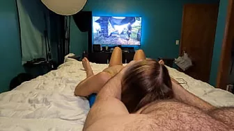 Step Brother Wouldn't Quit Playing Videos Games So I Sucked His Dick