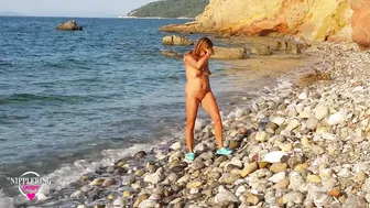 Nippleringlover Nude Beach Compilation - Pierced Tits & Pussy - Huge Stretched Nipple Piercings