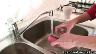 Two Workers Share Very Old Grandmother