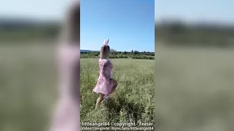 Littleangel84 - Little Bunny Sucks And Gets Her Ass Fucked In The Meadow For Easter