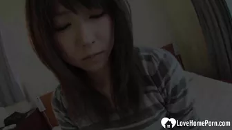 Sexy Asian Chick Gets Her Slit Toyed