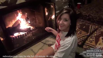 Fire Place Masturbation