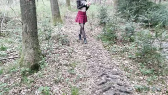 Ana_Lingus - Got Horny In The Woods, Bj Fucking, Cum On My Ass And Cumwalk