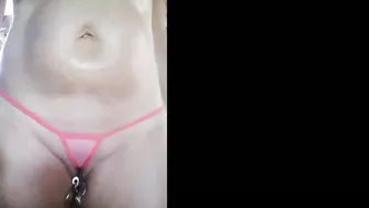 Nippleringlover Naked In The House Flashing My Pierced Nipples & Pussy Rings Listen To The Sound