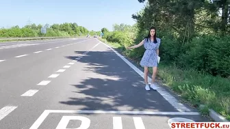 Streetfuck - Stranger Picks Up Hitchhiker Cherry Candle For A Ride