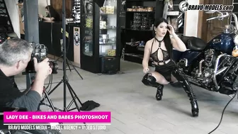 Lady Dee Bikes And Babes Photoshoot Backstage