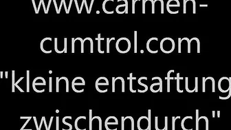 Carmen Cumtrol: 'Kleine Entsaftung Zwischendurch…