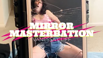 Petite Slut Vanessa Cliff Broken Mirror Masterbating