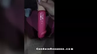 Candace Roxanne Masturbates With Girlfriends' Dildo Part 1