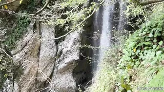 Fucked A Sweet Girl Of The Guide On The Waterfall. Extreme Sex In Nature