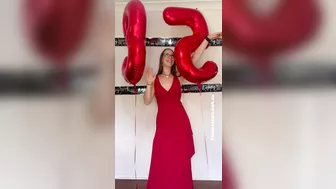 A Quick Orgasm Release To Celebrate Myself In My Long Red Dress