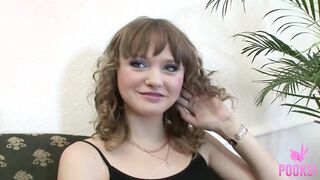 All Natural Curly Haired 18 Yo Sasha Is Back For More Penis