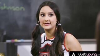 Cheerleader Eliza Ibarra Gets Wild With Kendra Spade And Vanna Bardot While Inside Detention