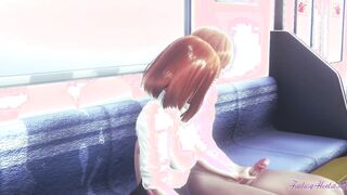 My Hero Academia Animated - Uraraka Jerks Off And Banged! By Boy On The Train - Japanese Chinese Manga Hentai Game Porn