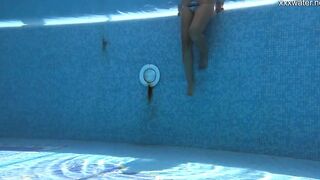 Chubby Bae Puzan Bruhova Swims Nude Inside The Pool