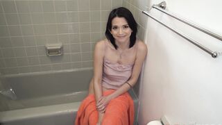 Thin Alt Teenie Stepsister Gets Caught Inside Shower And Pounded Stepbro Into Wc - Riley Jean