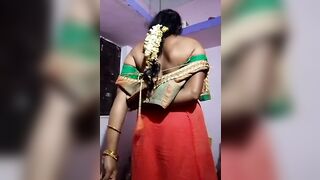 Swetha Tamil Wifey Saree Strip Record Movie