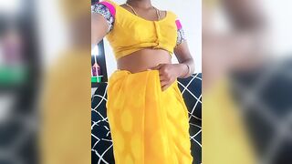 Swetha Tamil Fiance Saree Undress