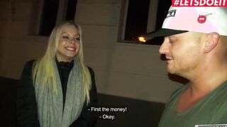 Letsdoeit - #Julia Parker - Czech Blondie Bangs On The Van For Some Money To Spend At A Party