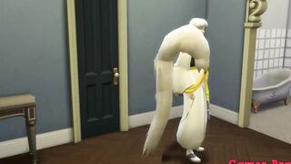 Cartoon Cosplay Porn Cap Three Sesshomaru Watching A Sex Tape Finds Bulma And Rangiku Talking And Seduces Them And Makes A 3 Way As She Likes