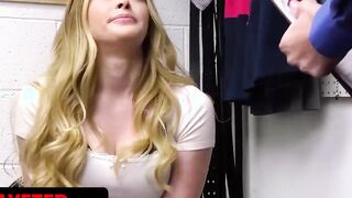 Curvy 19 Year Older With Gigantic Jugs Lindsay Lee Getting Surprise Creampie In The Backroom Of A Store - Shoplyfter